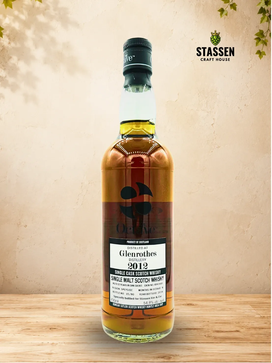 The Octave Glenrothes 2012 12 ans (Specially bottled for Stassen vin & Cie) 70Cl